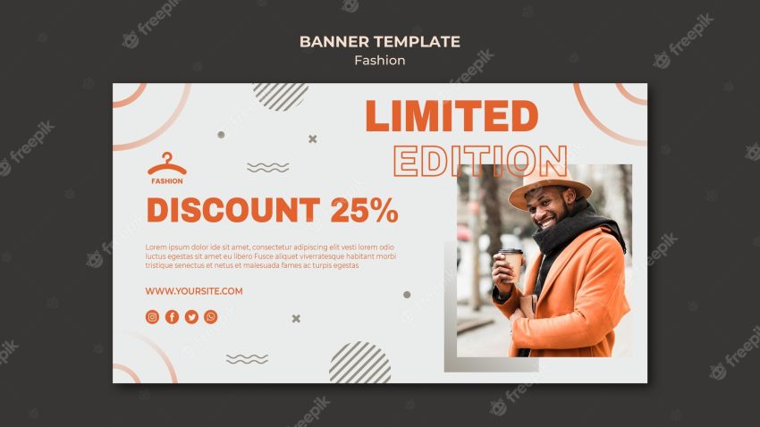 Fashion limited offer banner template