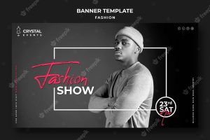 Fashion show horizontal banner