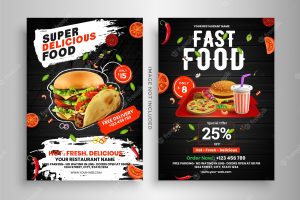Fast food flyer design