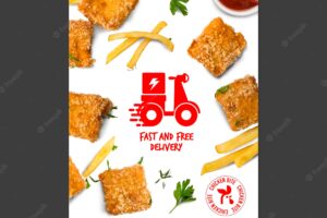 Fast food flyer template