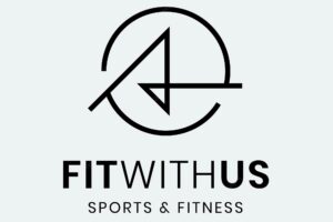Fitness gym logo template, abstract illustration in minimal design vector