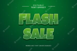 Flash sale text effect
