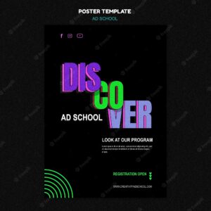 Flyer ad school template