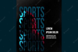 Flyer sport ad template