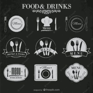 Food and drinks stickers