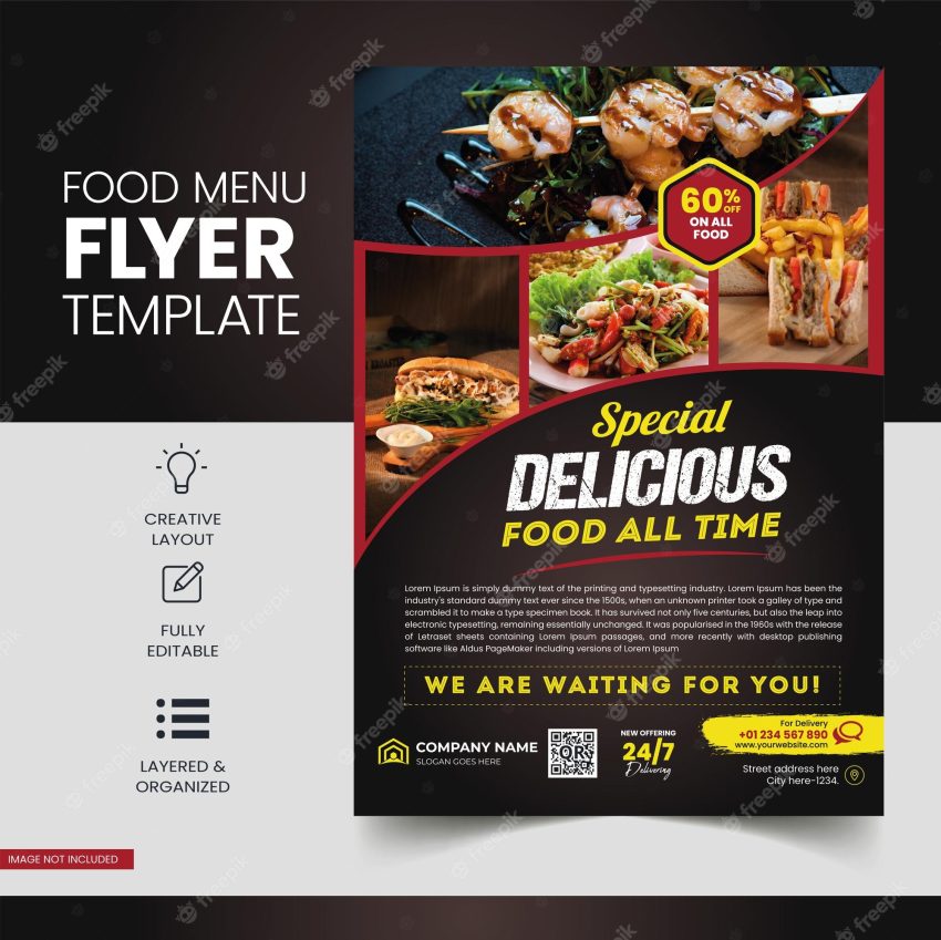 Food flyer design