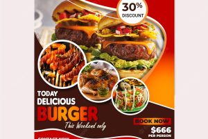 Food flyer template