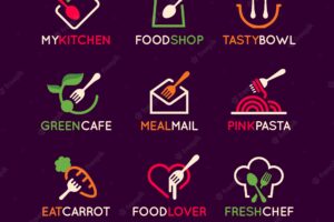 Food logos collection