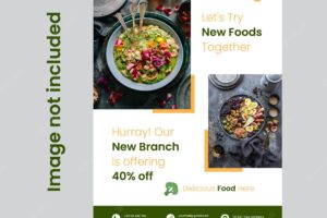 Food menu flyer design
