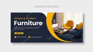 Furniture facebook cover page template