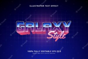 Galaxy style text effect