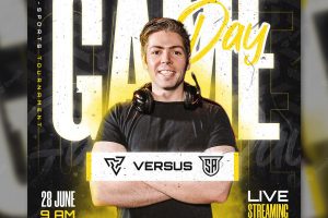 Game day esports gaming banner template for social media