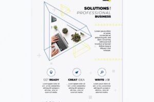 General business vertical flyer template