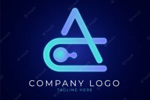 Gradient ac logo design