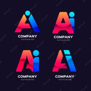 Gradient ai logos collection