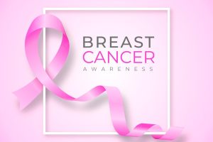 Gradient breast cancer awareness month illustration