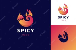 Gradient spicy logo design
