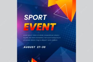 Gradient sport event poster