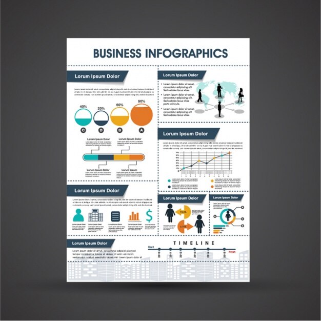 Great business infographic in flat design