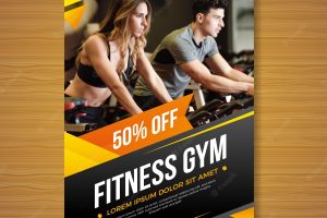 Gym brochure template
