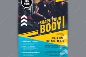 Gym flyer brochure
