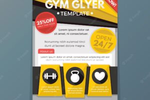 Gym flyer template