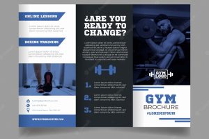 Gym trifold brochure