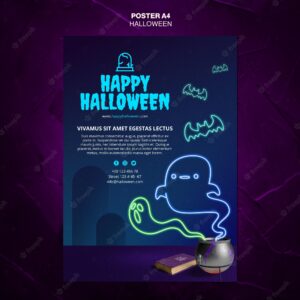 Halloween event poster template