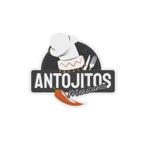 Hand drawn antojitos logo design