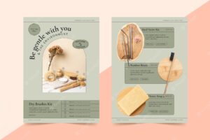 Hand drawn product catalog template