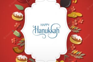 Hand sketched happy hanukkah logotype, badge and icon typography. hand drawn lettering of happy hanukkah logo template. happy hanukkah card template. happy hanukkah banner, flyer