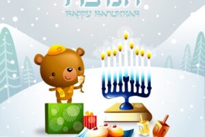 Hanukkah background design