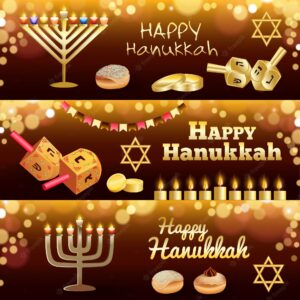 Hanukkah banner set