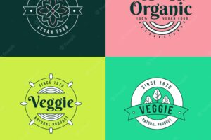 Healthy food logos