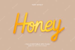 Honey  text effect