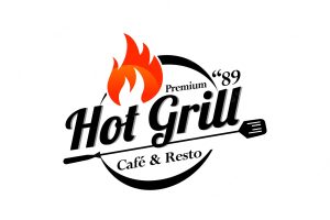Hot grill logo templates