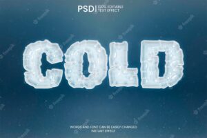 Ice text effect