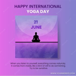 International yoga day, meditation, relaxation, moonlight, yoga, illustration, vector, training,