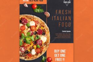 Italian food flyer design