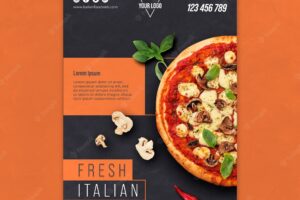 Italian food flyer