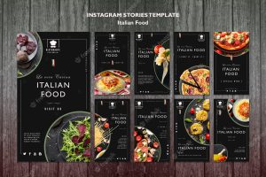 Italian food social media post