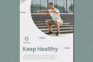 Keep yourself healthy poster template