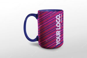 Large size cup mockup