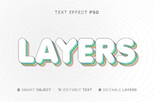 Layers text effect