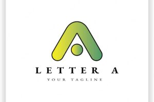 Letter a logo premium elegant template vector eps 10