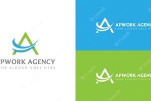 Letter a for travel agency company logo