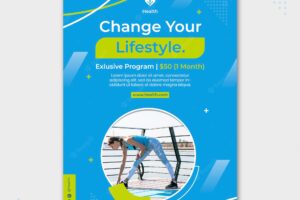 Lifestyle poster design template