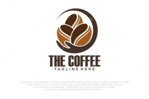 Logo bean of coffee in hand
