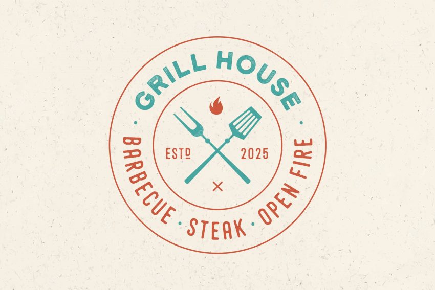 Logo for grill house restaurant