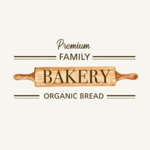 Logo symbol bakery template.